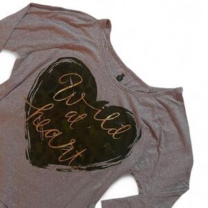 Jerry Leigh • Wild at Heart Camo Grey Long Sleeve • SIZE - XXL